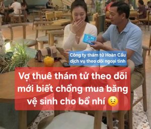 Thuê thám tử theo dõi mới biết chồng mua băng vệ sinh cho bồ nhí