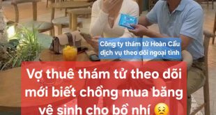 Thuê thám tử theo dõi mới biết chồng mua băng vệ sinh cho bồ nhí