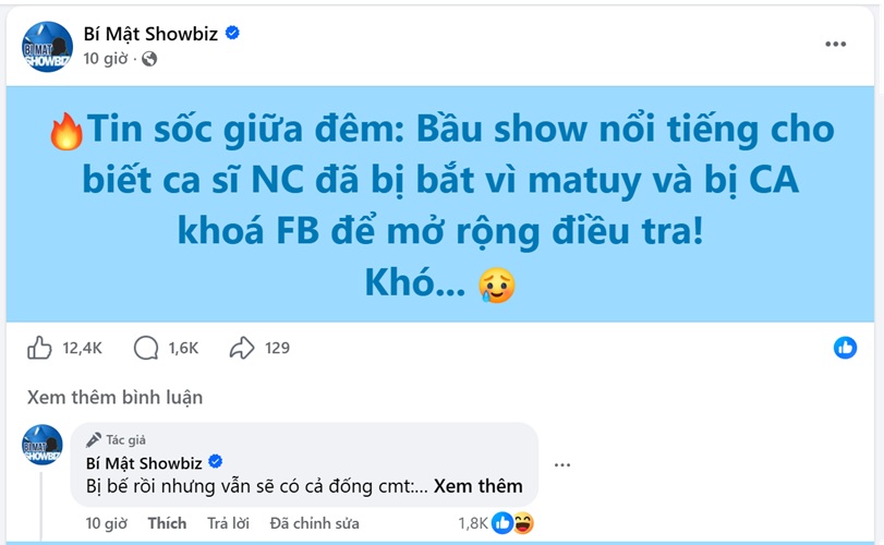 Xác minh tin đồn ca sĩ Nam Cường bị bắt vì ma túy?